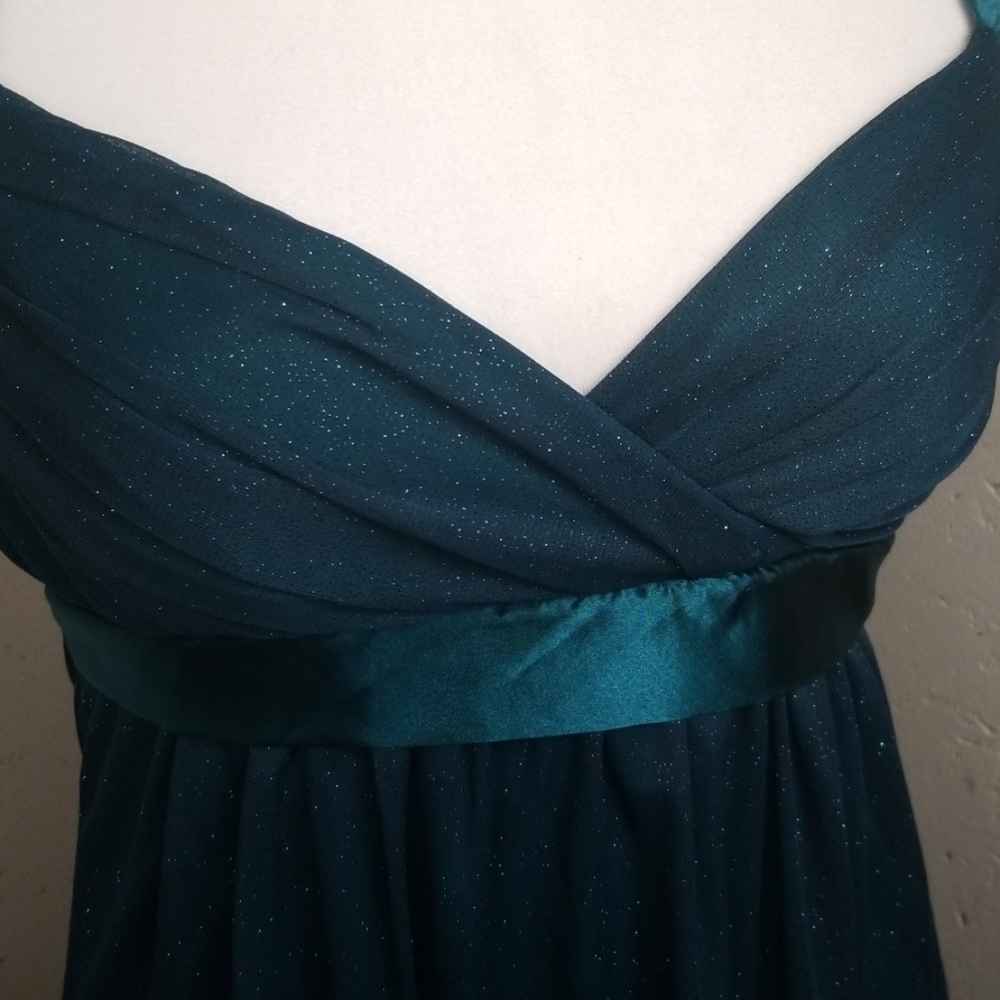 Speechless Emerald Green Backless Halter Dress - image 2